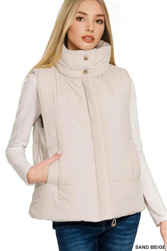 Zip Up Puffer Vest