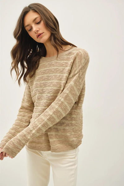 Textured Striped Sweater