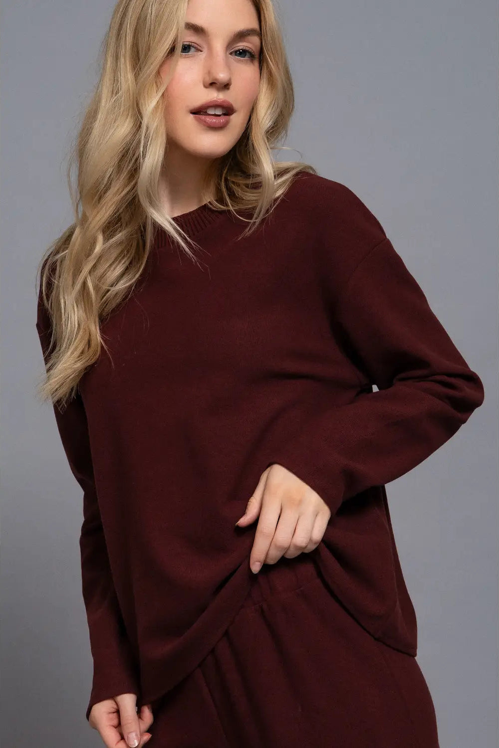 woman in lounge set