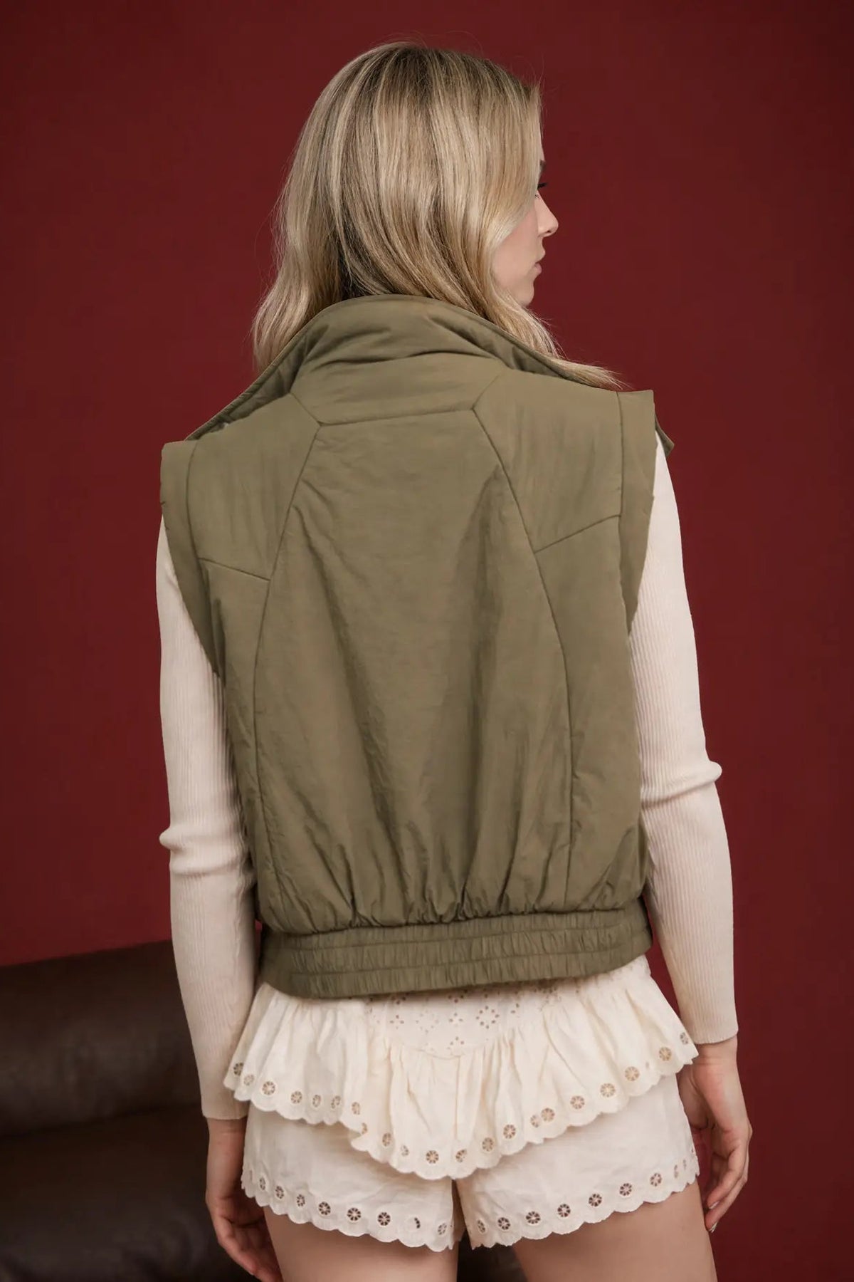 woman in vest