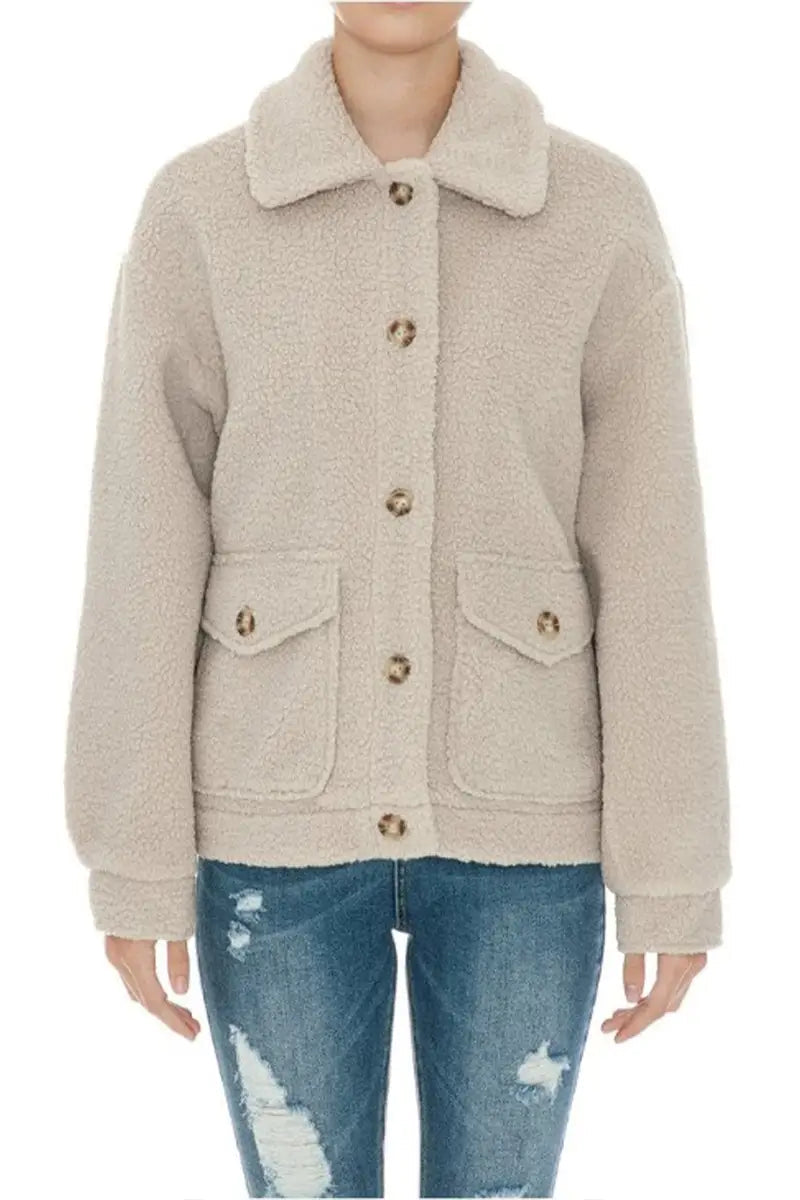 Faux Sherpa Oversized Shacket