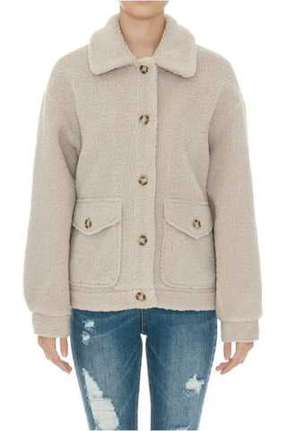 Faux Sherpa Oversized Shacket