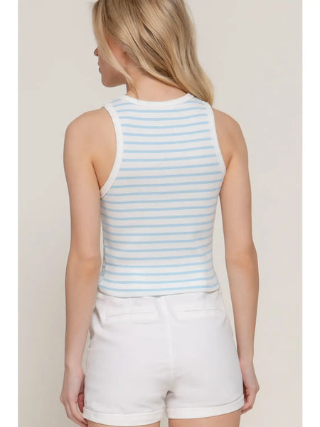 Stripe Rib Knit Top