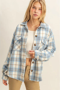 Collared Plaid Shacket