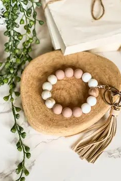 Beaded Wristlet Keychain