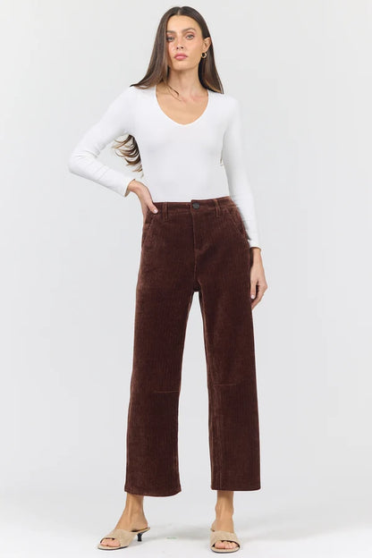 woman in top and pants