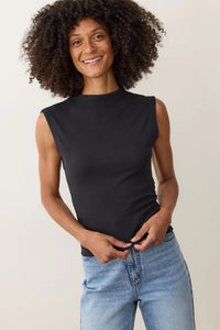 Sun-In Lexi Rib Mock Neck Top