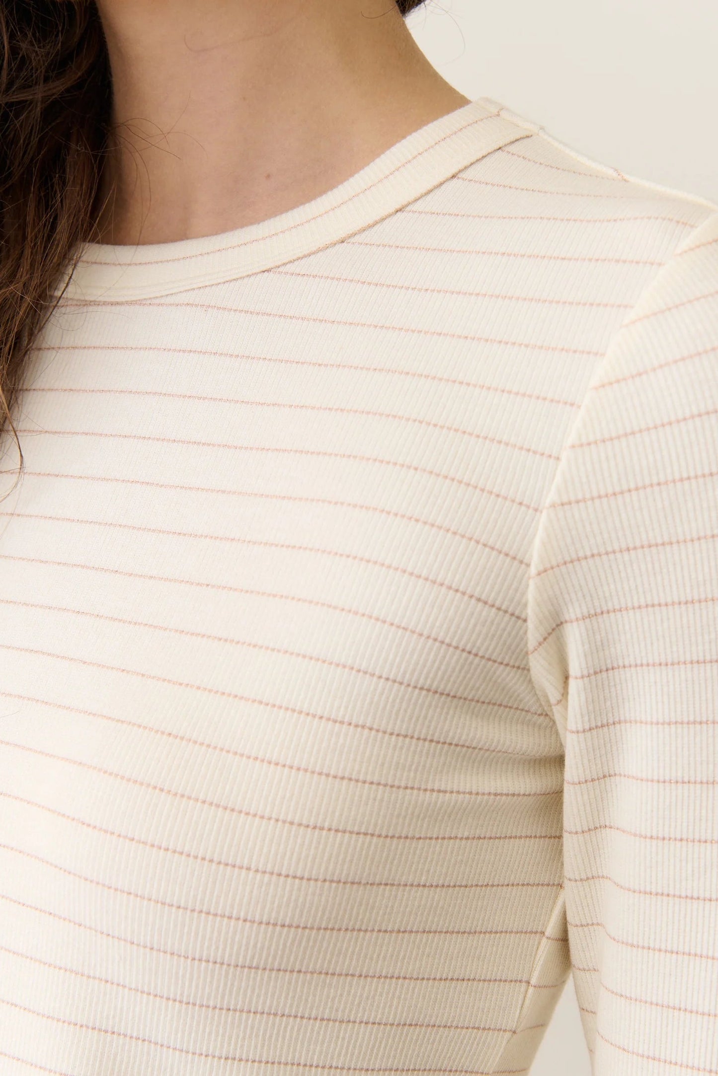 Lexi Rib Sun-In Longsleeve Crew Tee