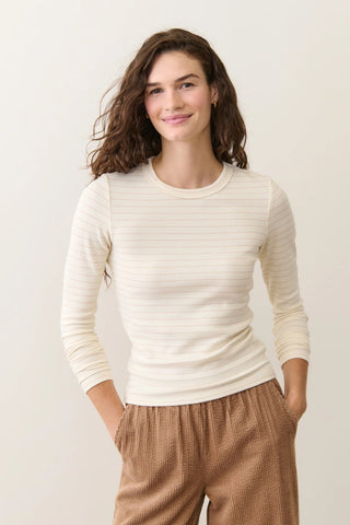 Lexi Rib Sun-In Longsleeve Crew Tee