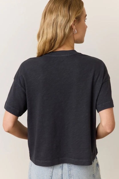 Sadie Vintage Slub Crop Tee
