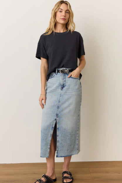 Sadie Vintage Slub Crop Tee