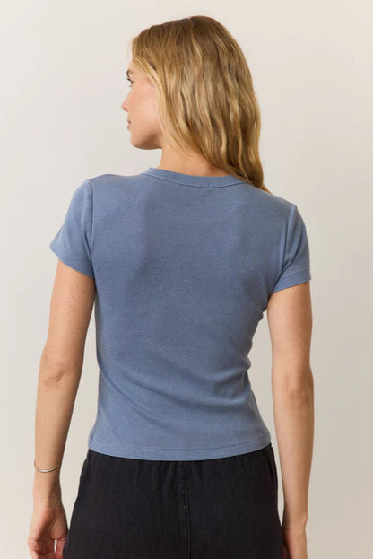 Lexi Rib Sun-In Crew Tee
