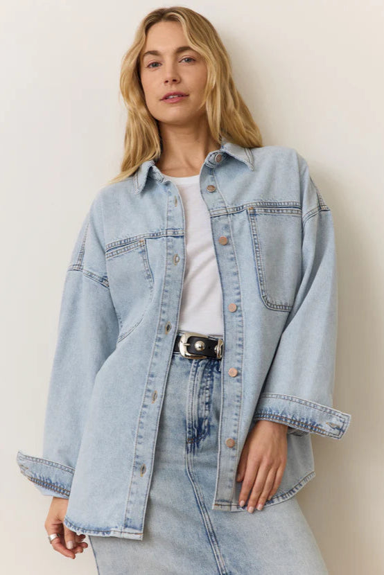 Molly Oversized Denim Shirt Jacket