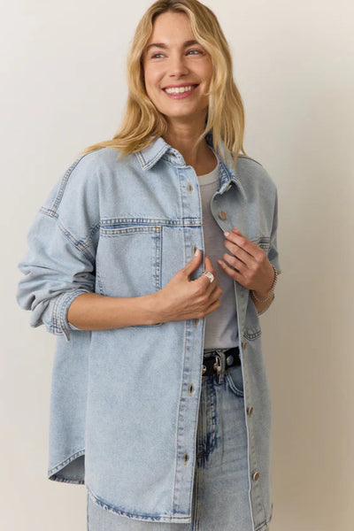 Molly Oversized Denim Shirt Jacket