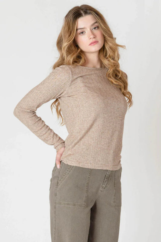 Boatneck Long Sleeve Top