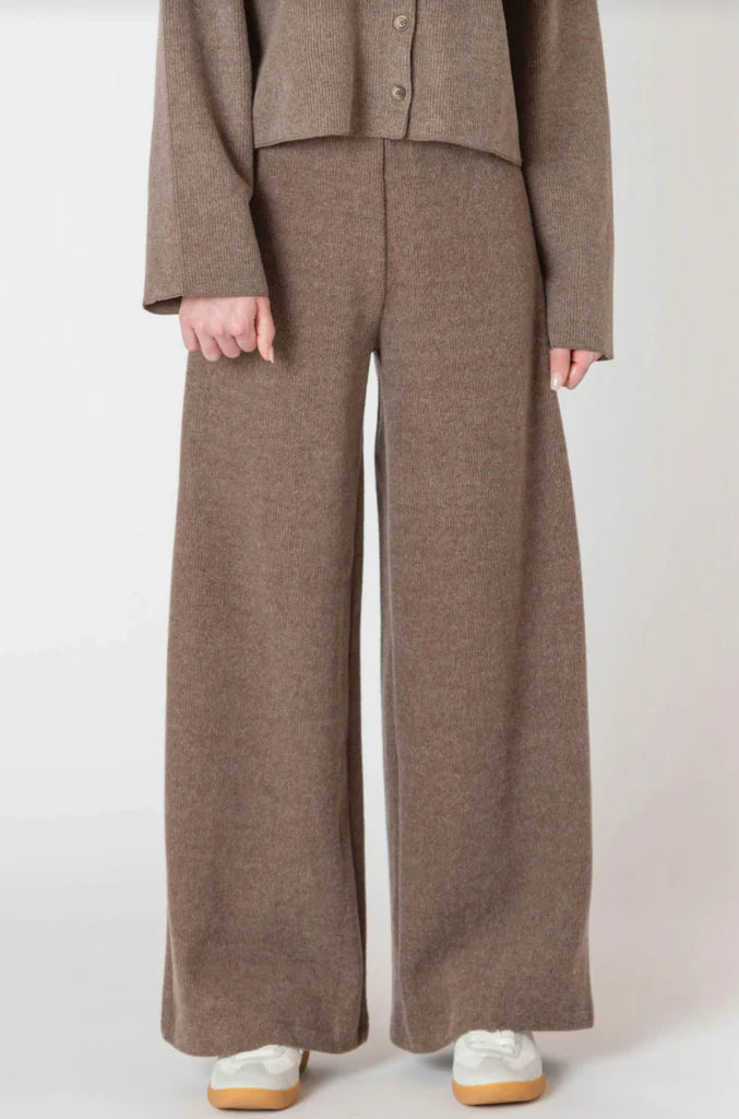 Wide Ribbed Knit Pant