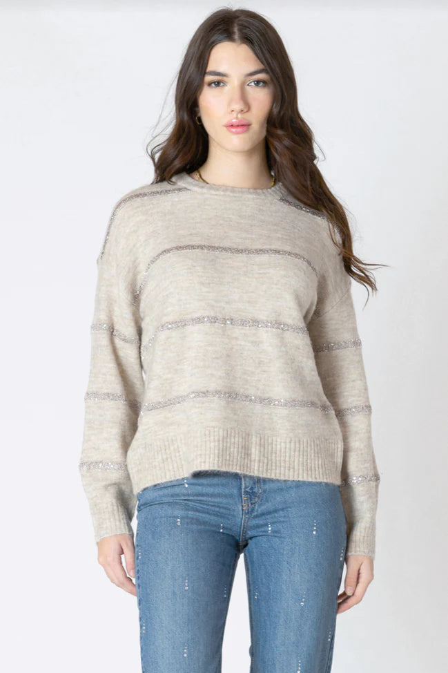 Sequin Stripe Sweater