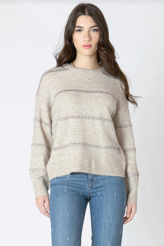Sequin Stripe Sweater