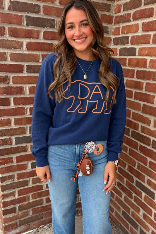 girl wearing bear sweathirt 