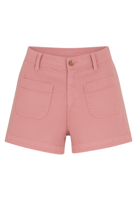 pink shorts on white background