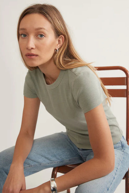 Lexi Rib Sun-In Crew Tee