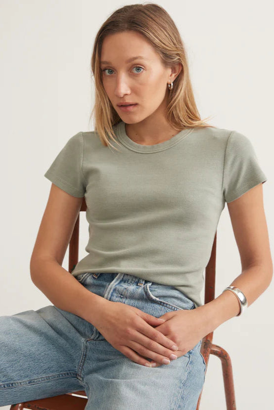 Lexi Rib Sun-In Crew Tee