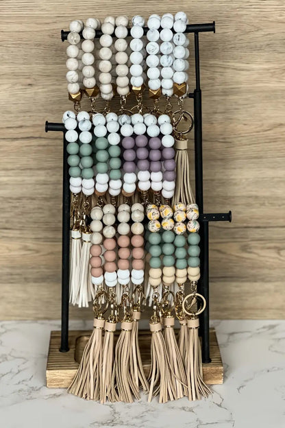 Beaded Wristlet Keychain