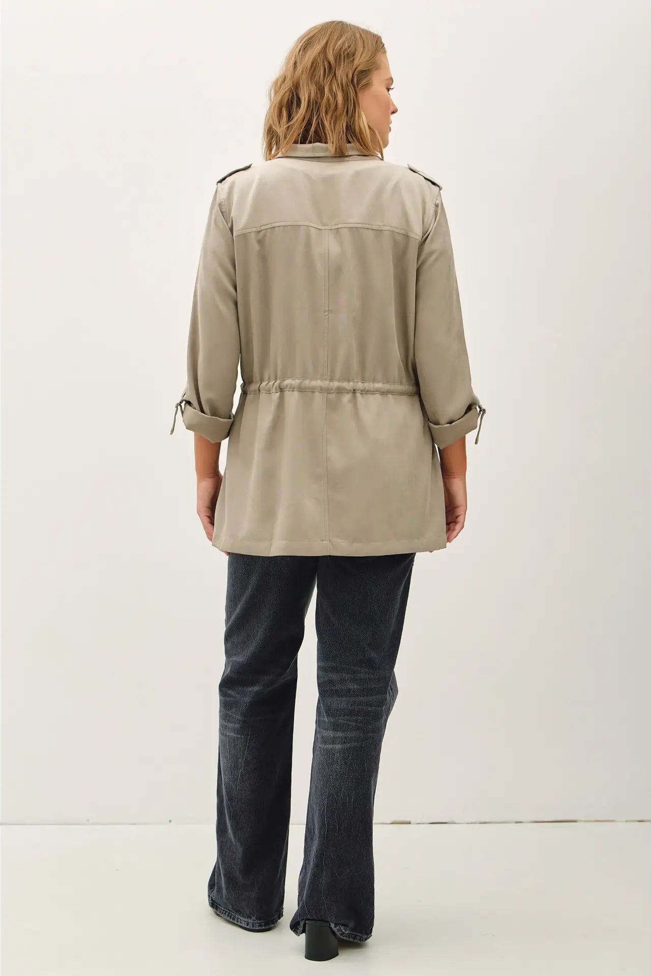 Cargo Utility Jacket-Plus Size