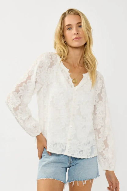 Floral Button Blouse