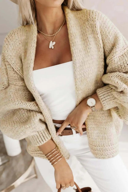 Chunky Knit V-Neck Cardigan