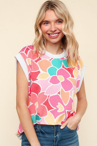 Flora Wave Knit Top