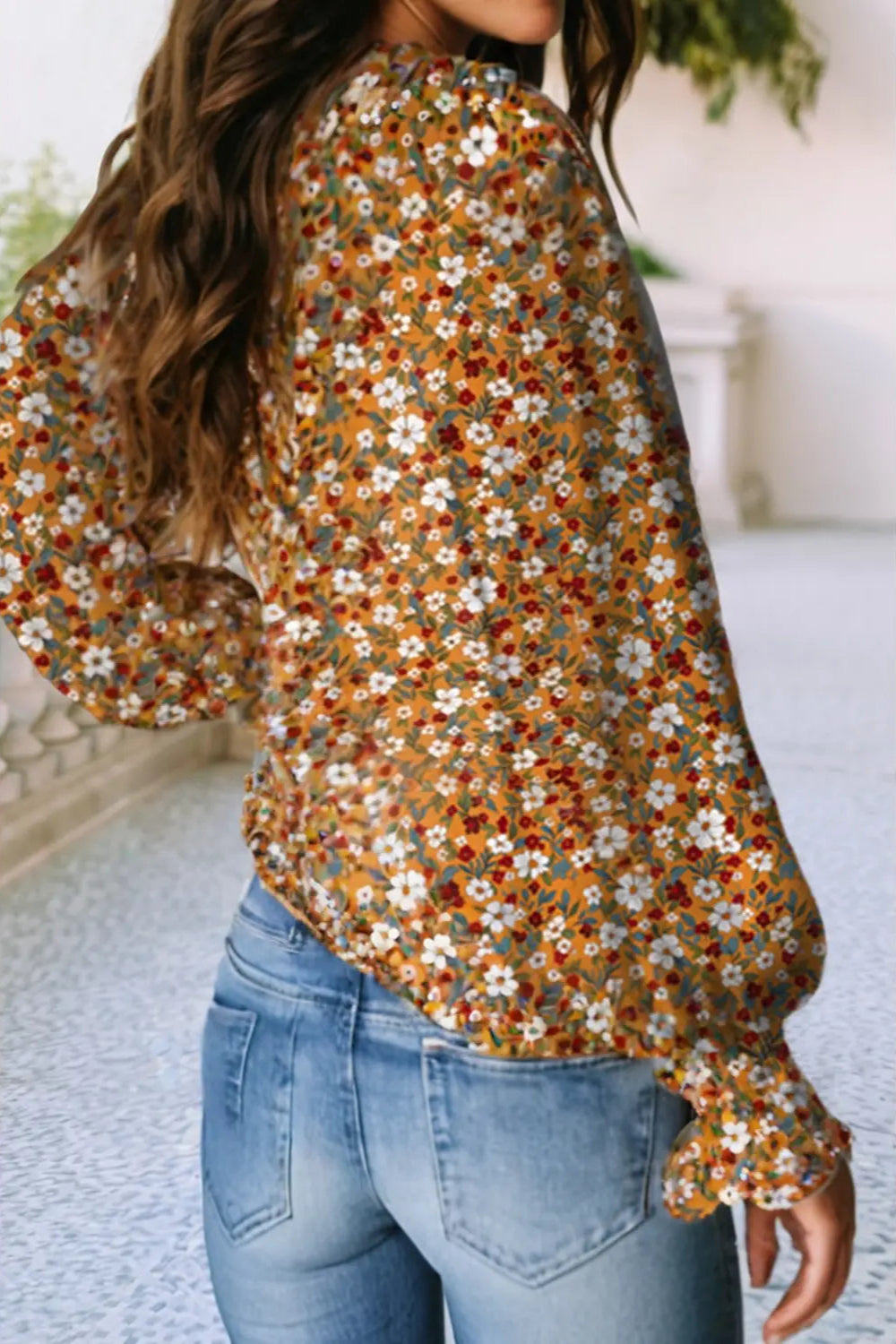 Boho Floral Blouse