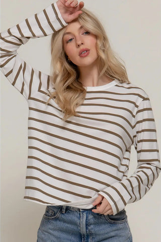 Long Sleeve Stripe Tee