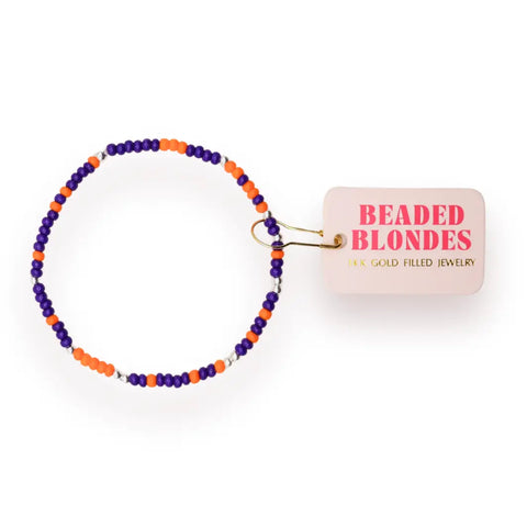 Orange & Blue Sprinkle Bracelet