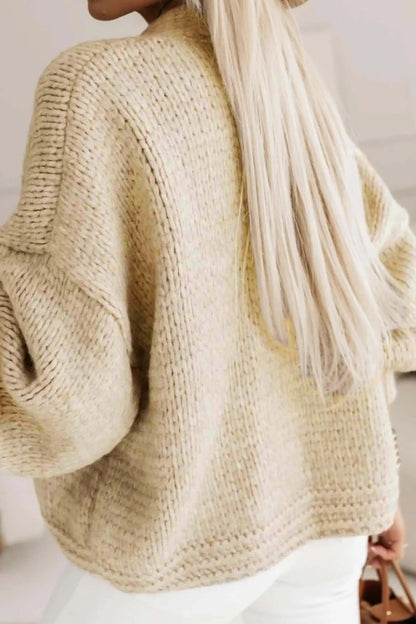 Chunky Knit V-Neck Cardigan
