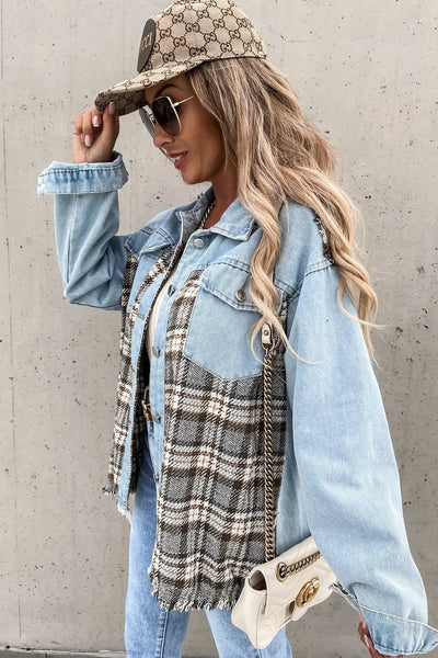 Color Block Shacket