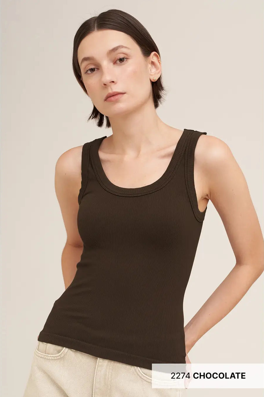 Reversible Ribbed Tank Top