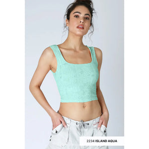 Double Lace Crop Top