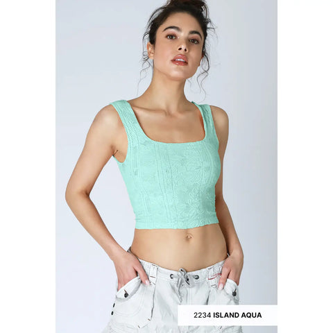 Double Lace Crop Top