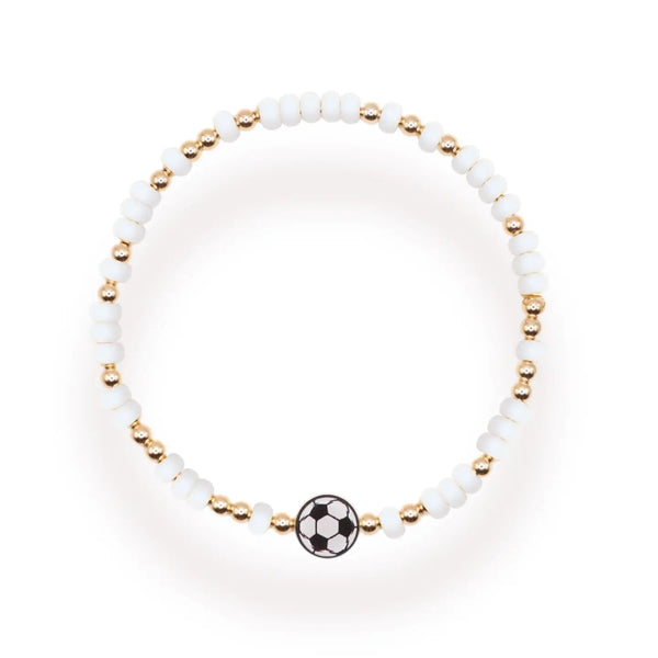 Soccer Ball Bracelet