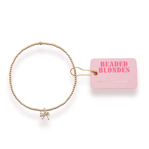 Gold Bow Charm Bracelet