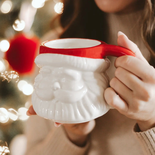 Red Hat Santa Coffee Mug