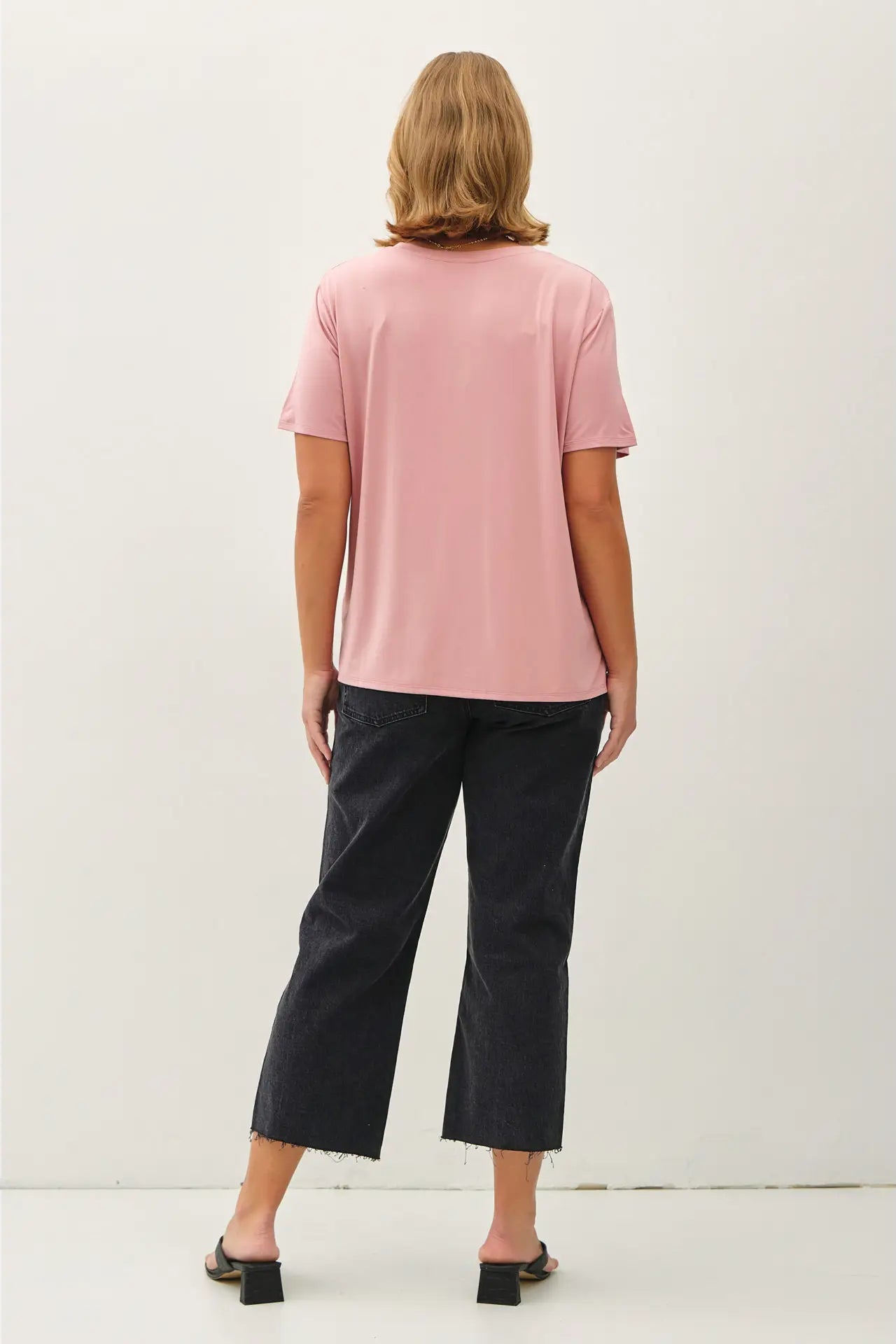 Bamboo V-Neck Tee-Plus Size