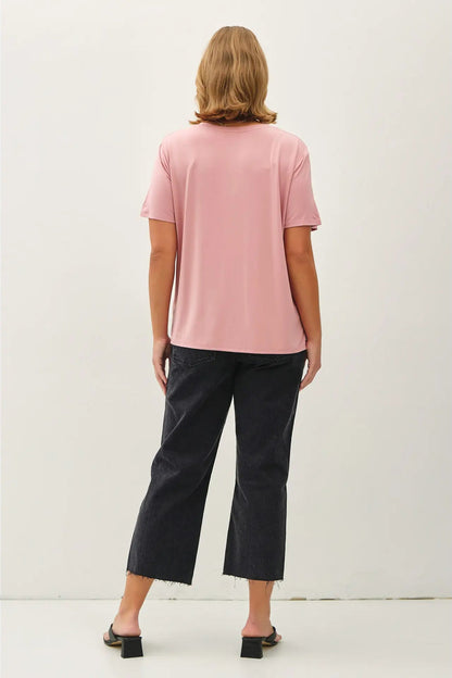 Bamboo V-Neck Tee-Plus Size