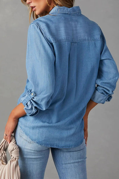 Casual Denim Button Down
