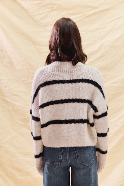 Stripe Button Cardi