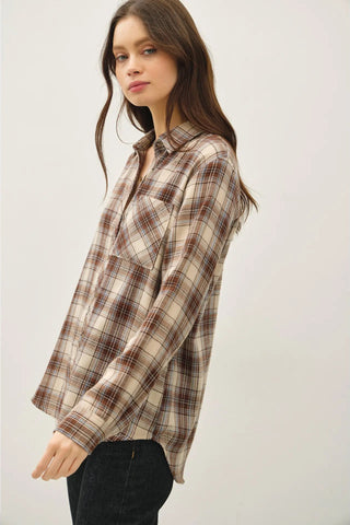 Browny Plaid Flannel