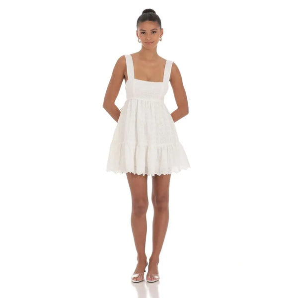 Floral Eyelet Dress