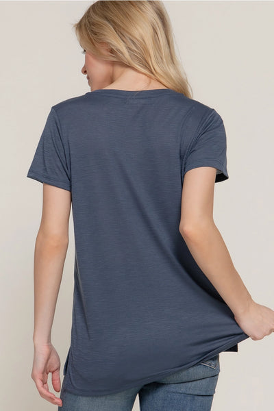 Pocket Slub Knit Tee