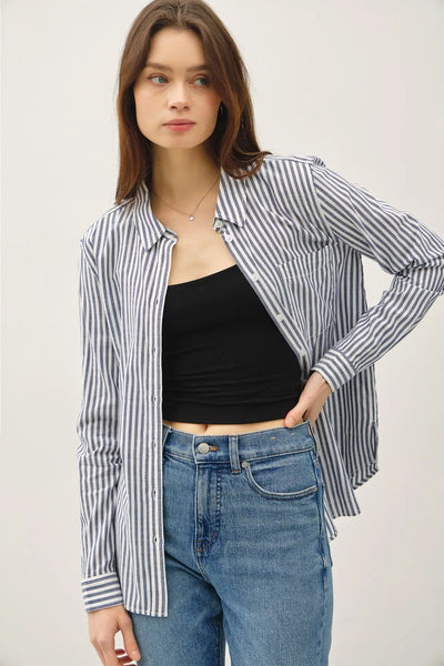 Signature Stripe Button Up